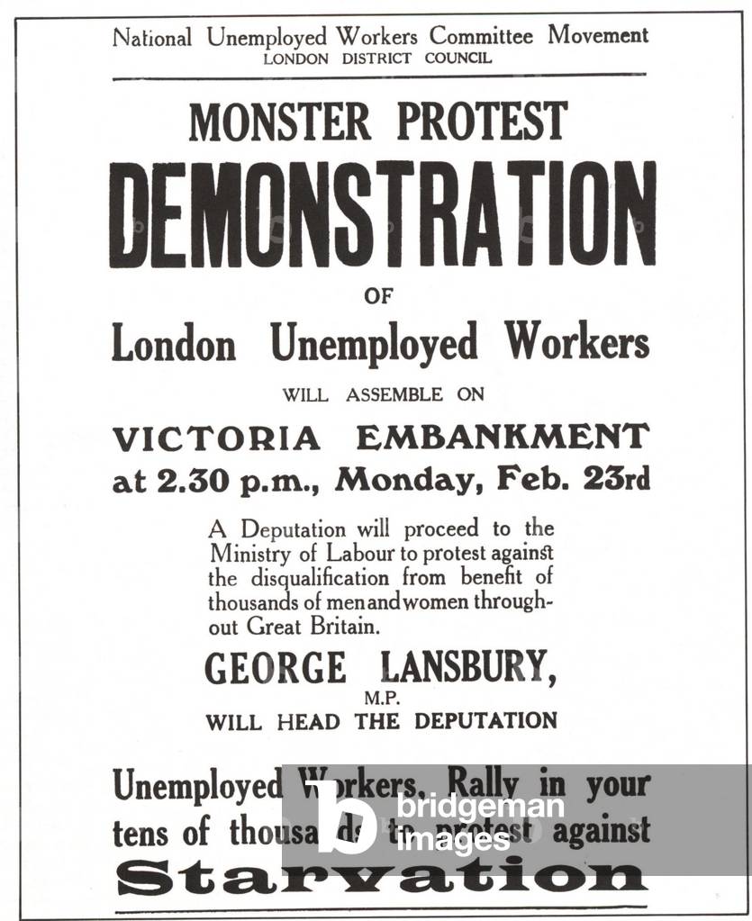 labour socialism print in UK in 1920s (print)