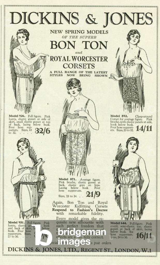 Dickins and Jones Magazine, advert, UK, 1920s