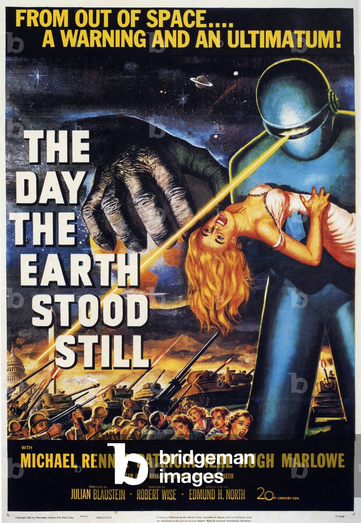 The Day The Earth Stood Still Film Poster, USA, 1951 (poster)