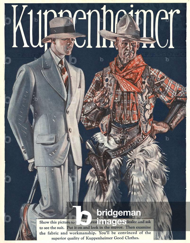 Kuppenheimer Magazine, advert, USA, 1920s