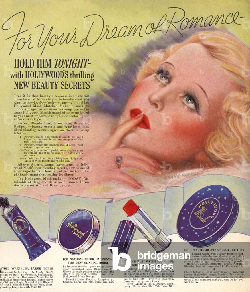 Hollywood Magazine Advert, USA, 1930s