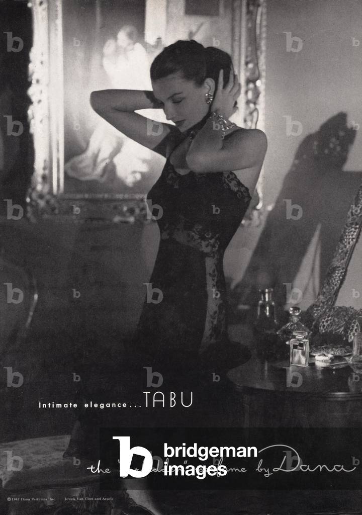 Tabu Dana Magazine, advert, USA, 1940s