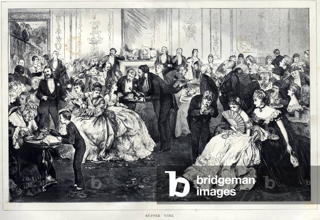 Balls Dance NLI Magazine Plate, UK, 1870s