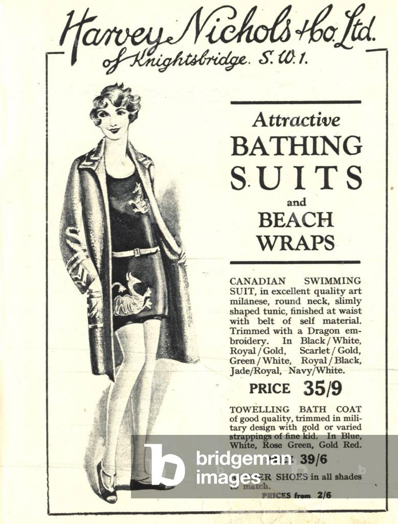 Harvey Nichols Magazine, advert, UK, 1920s