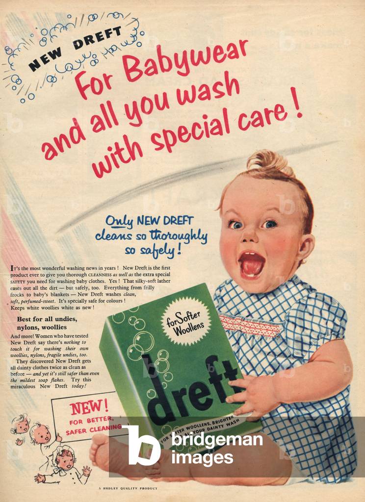 Dreft Magazine, advert, UK, 1950s