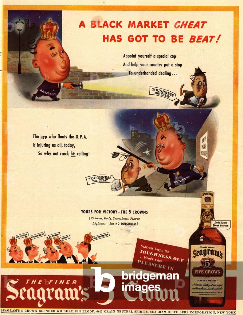 Seagram's Magazine, advert, USA, 1940s
