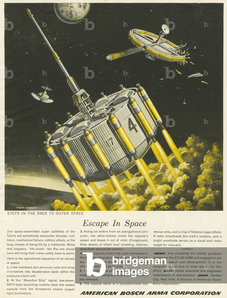 Futuristic Magazine, advert, USA, 1950s