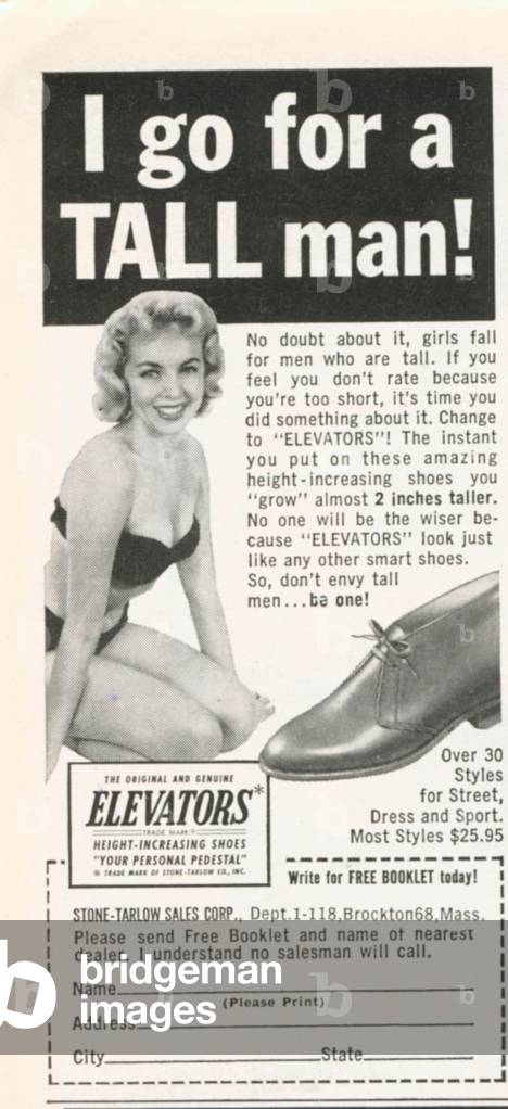 Built Up Shoes Magazine, advert, USA, 1950s