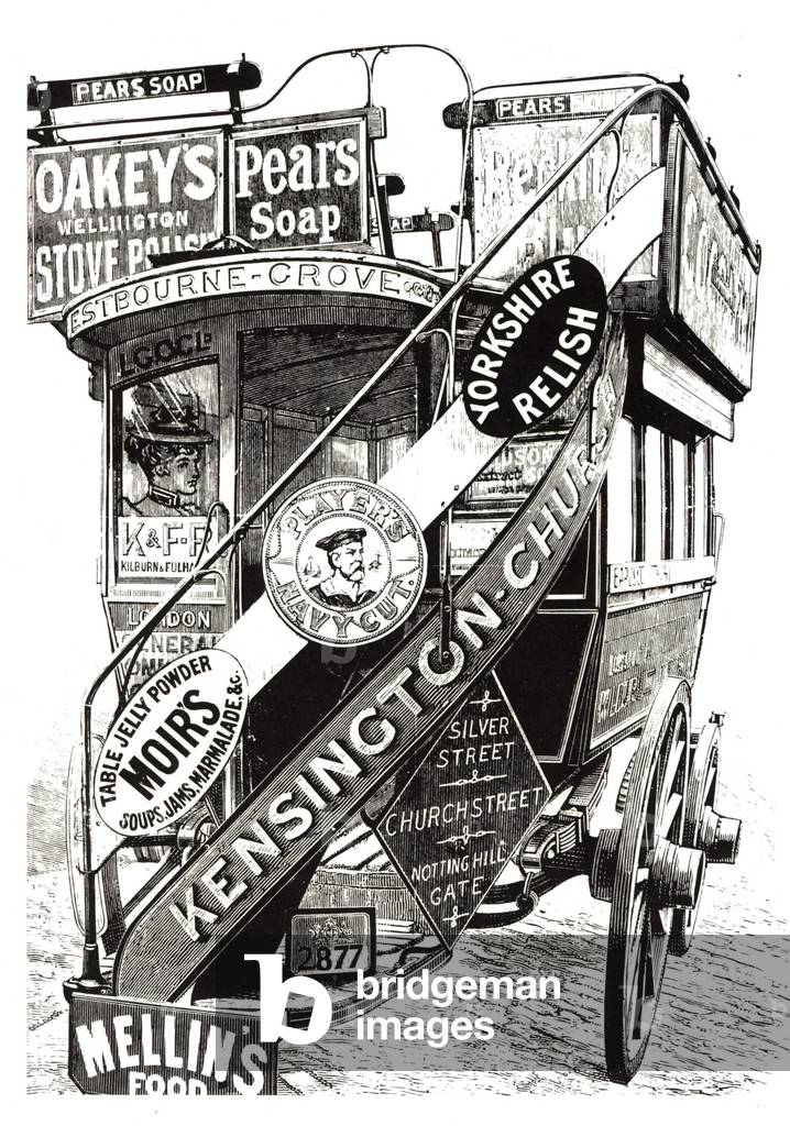 Transport Buses Magazine Plate, UK, 1880s