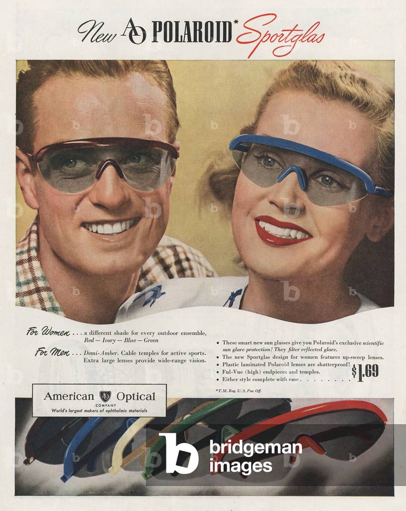 American Optical Magazine, advert, USA, 1940s