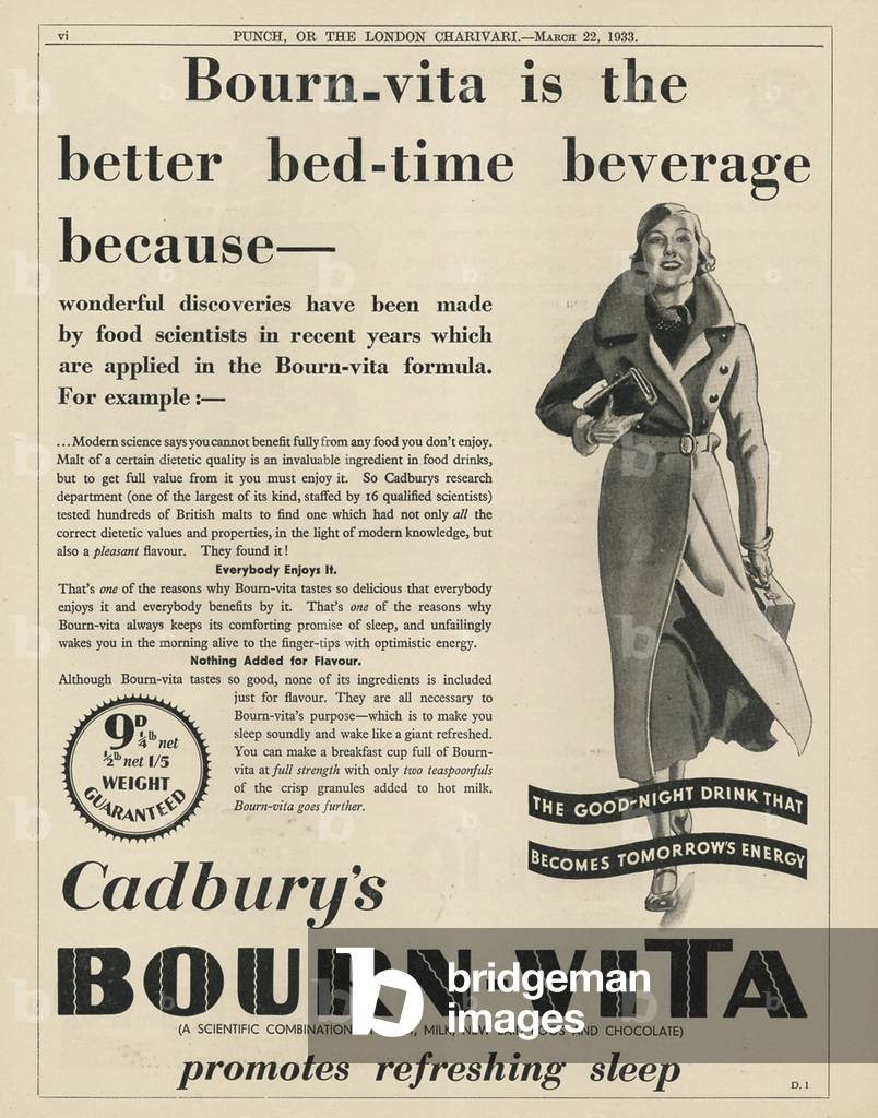 Cadburys Magazine, advert, UK, 1930s
