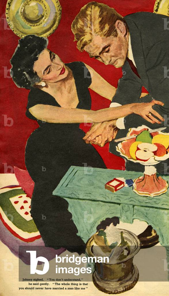 Romance Magazine Plate, UK, 1950s