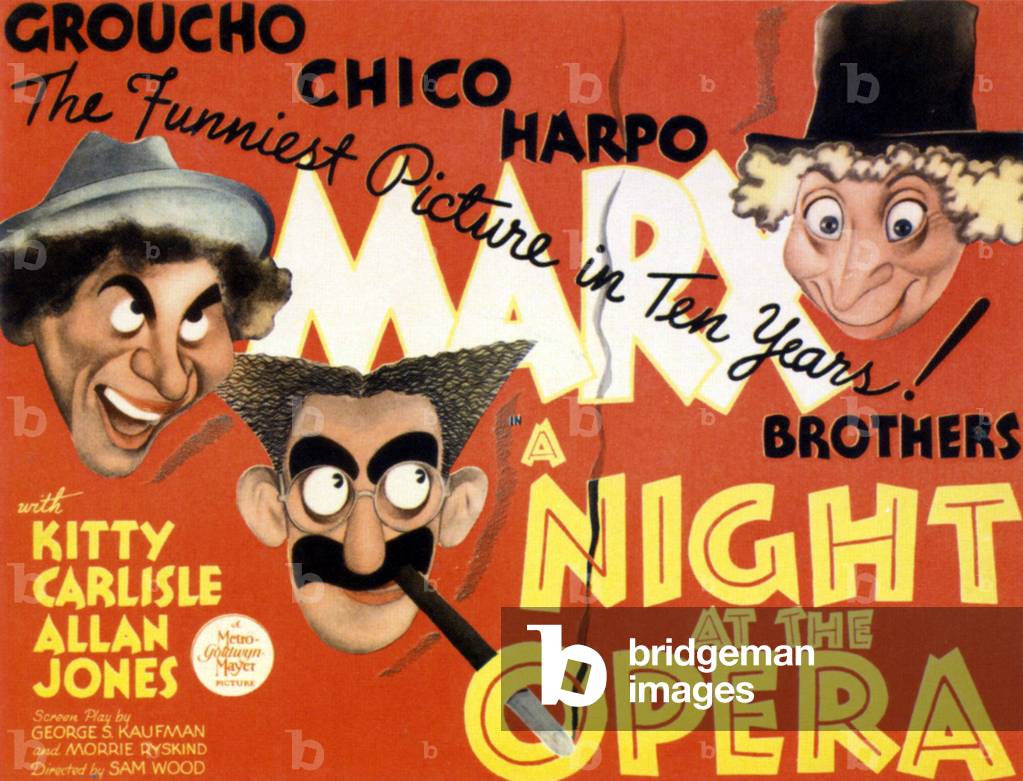 A Night at the Opera Film Poster, USA, 1930s