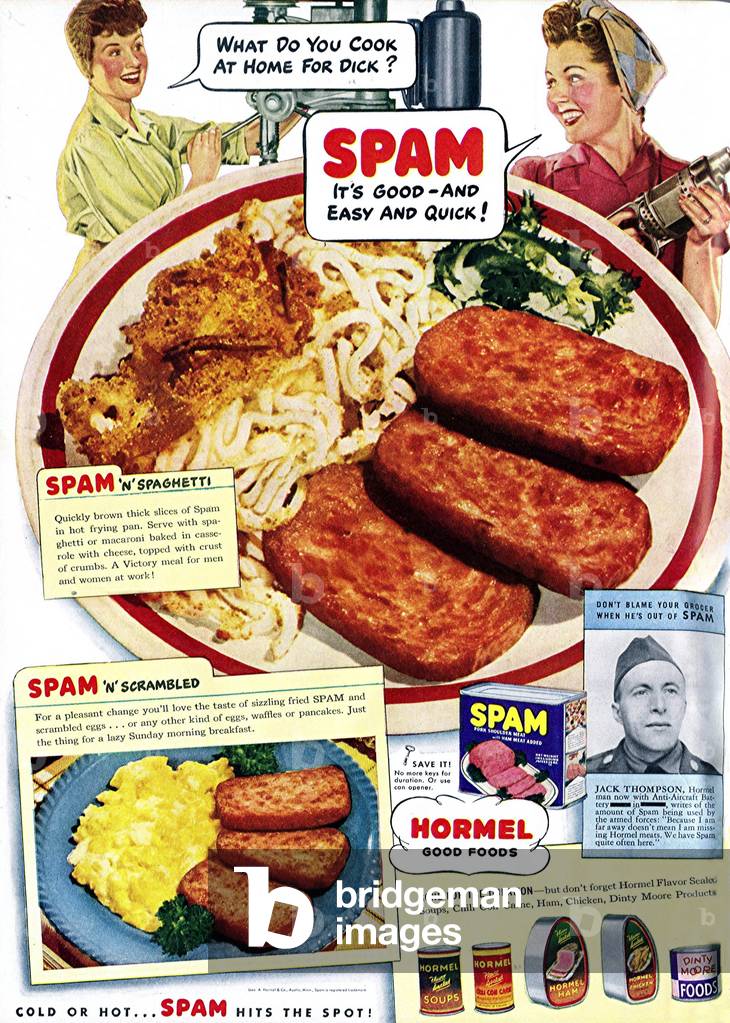 Spam Magazine Advert, USA, 1940s