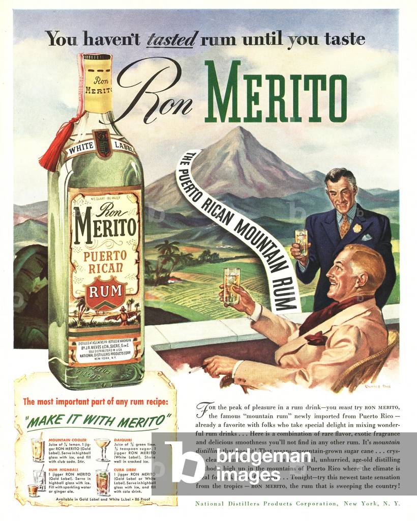 Merito Magazine, advert, USA, 1940s