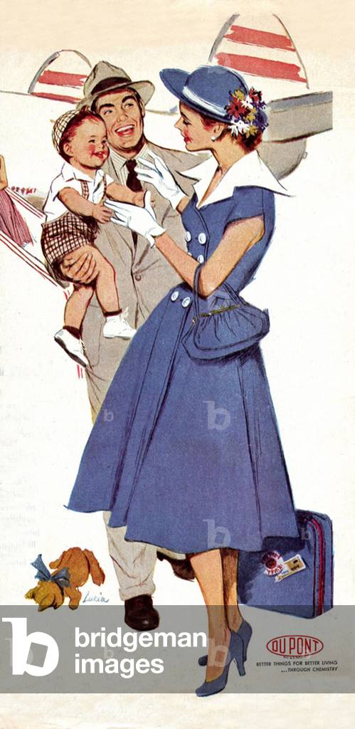 DuPont Magazine Advert (detail), USA, 1950s