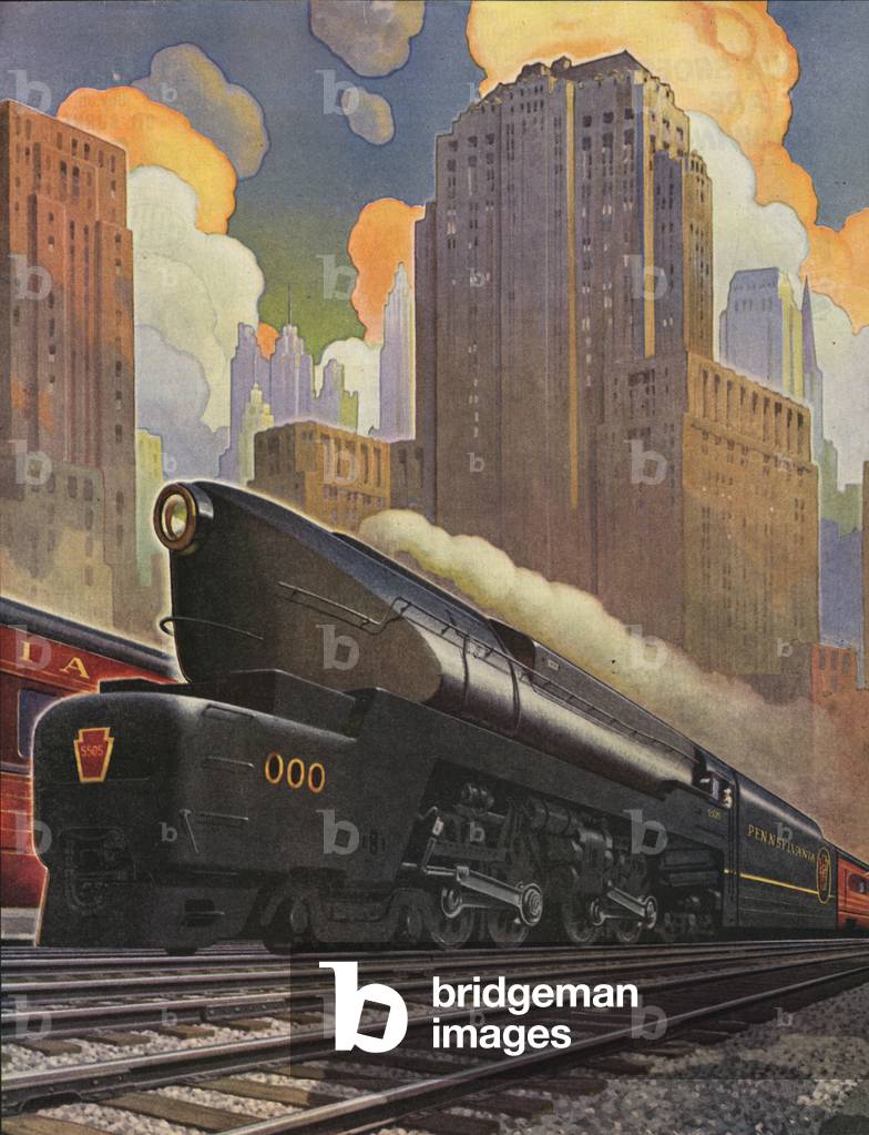 Railways, Magazine Plate, USA, 1940s