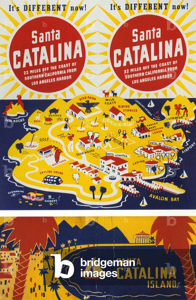 Santa Catalina Poster, USA, 1950s