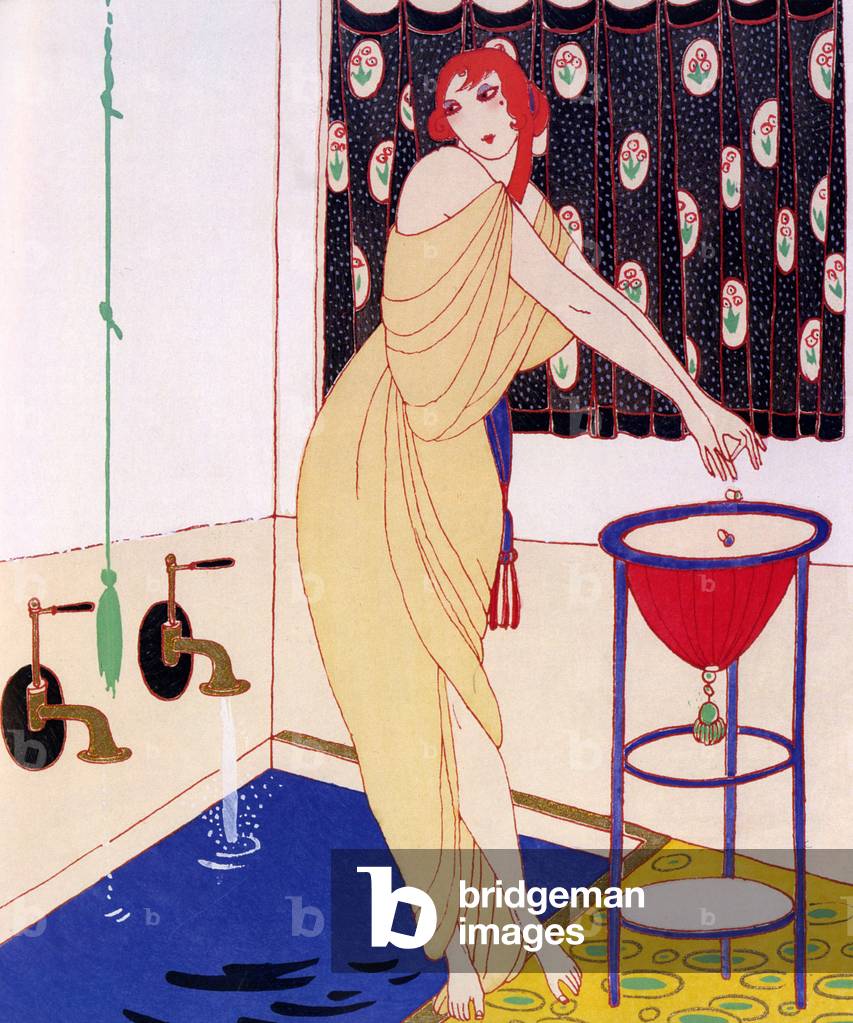 Art Deco Book Plate, France, 1910s