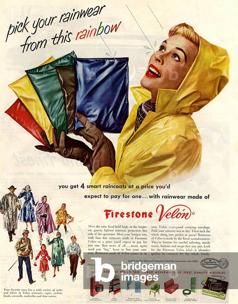 Firestone Velon Magazine Advert, USA, 1950s