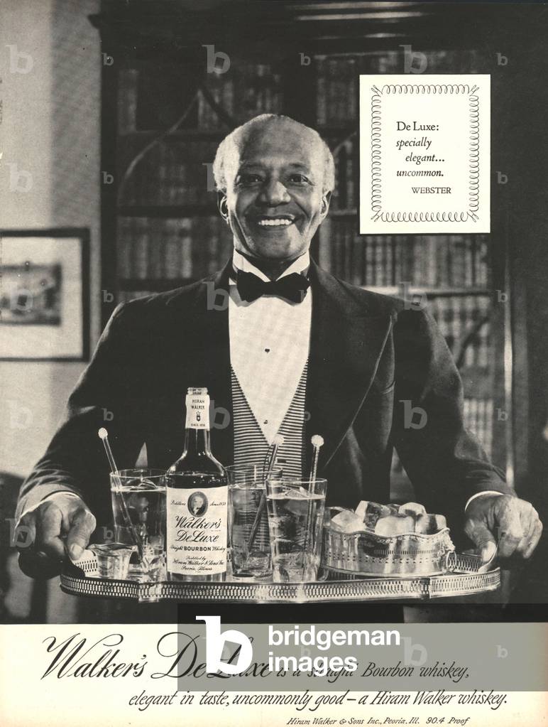 Walkers De Luxe Magazine, advert, USA, 1950