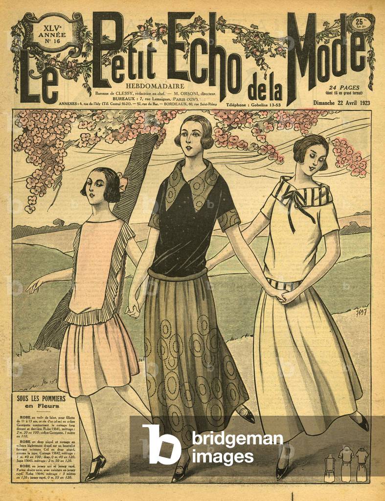Le Petit Echo de le Mode Magazine Cover, France, 1920s