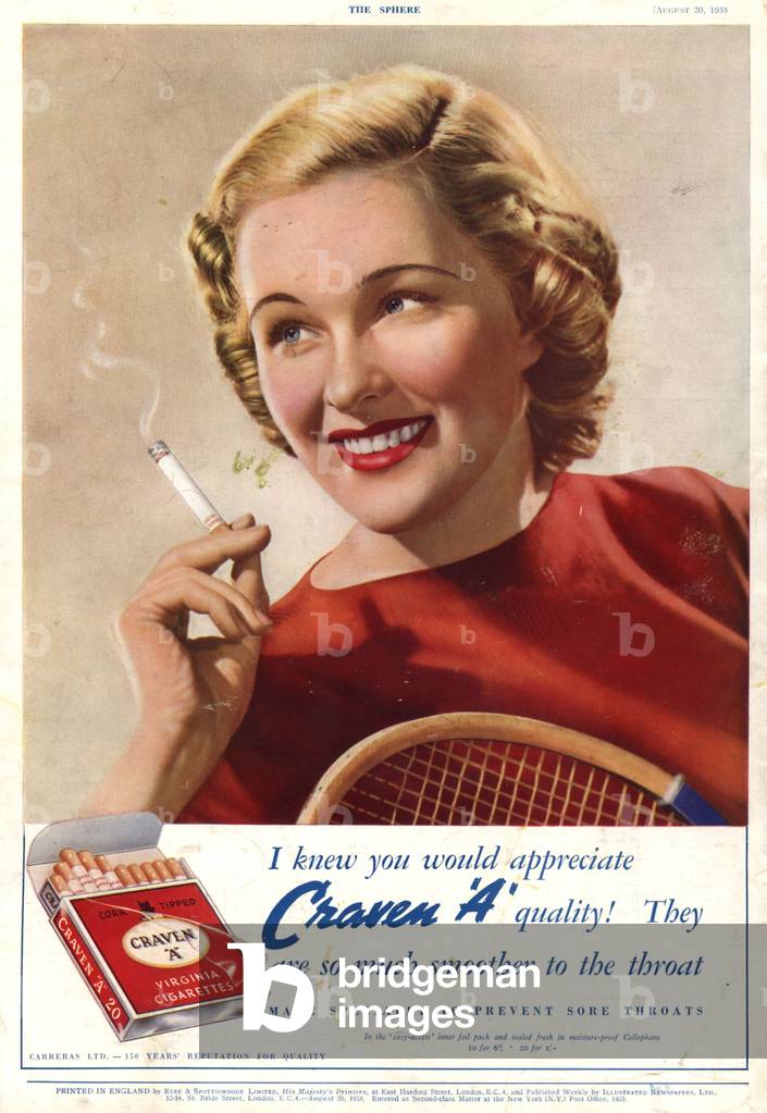 Craven A Magazine, advert, UK, 1930s