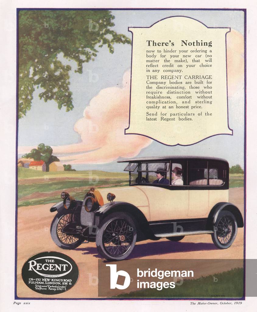The Regent Magazine, advert, UK, 1910s