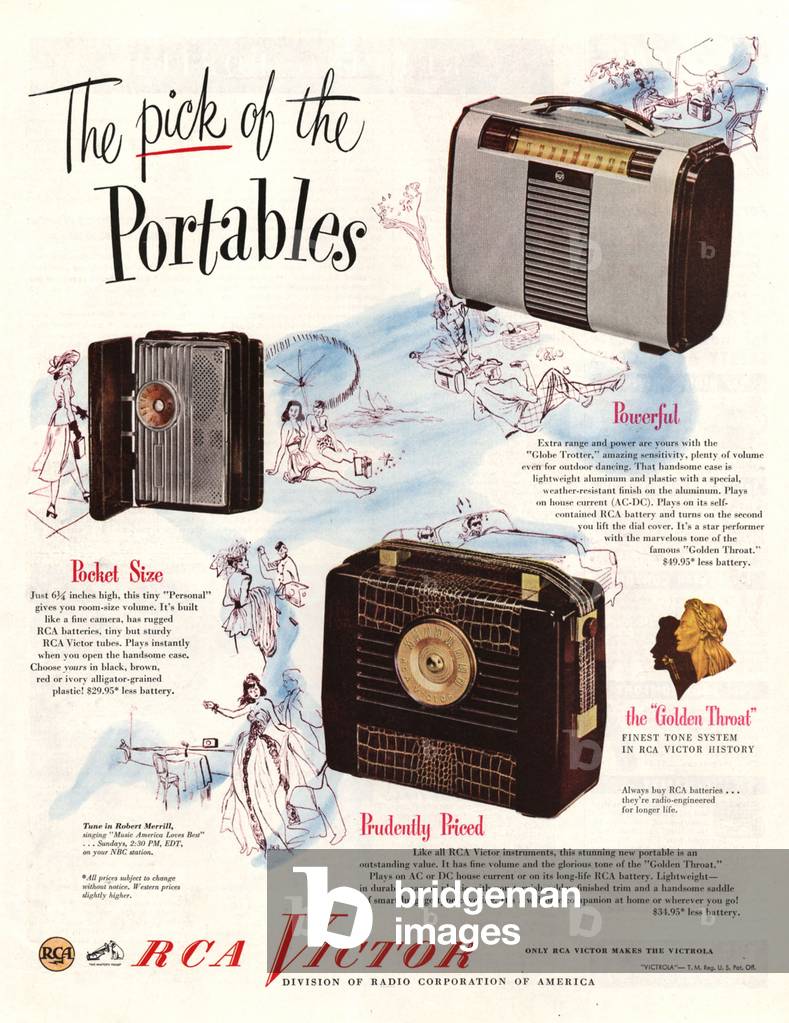 RCA Victor Magazine, advert, USA, 1950s