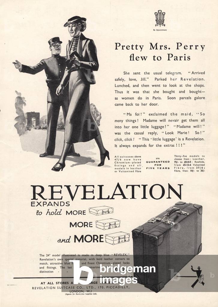 Revelation Luggage Magazine, advert, UK, 1930s