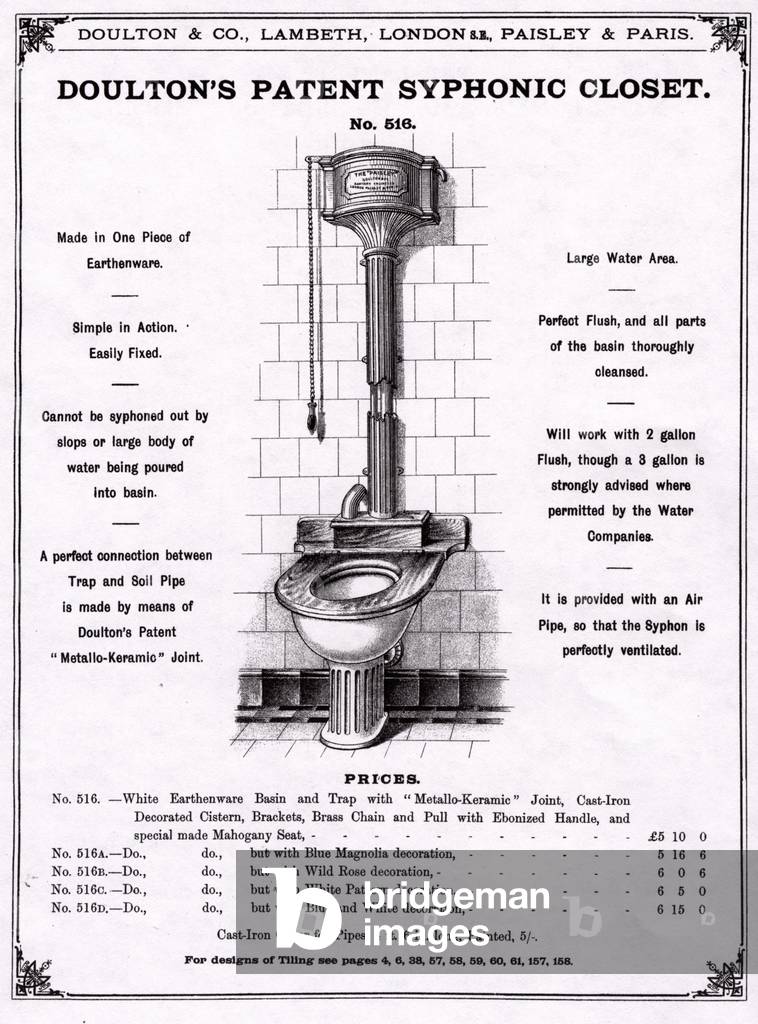 Doultons Magazine, advert, UK, 1900s
