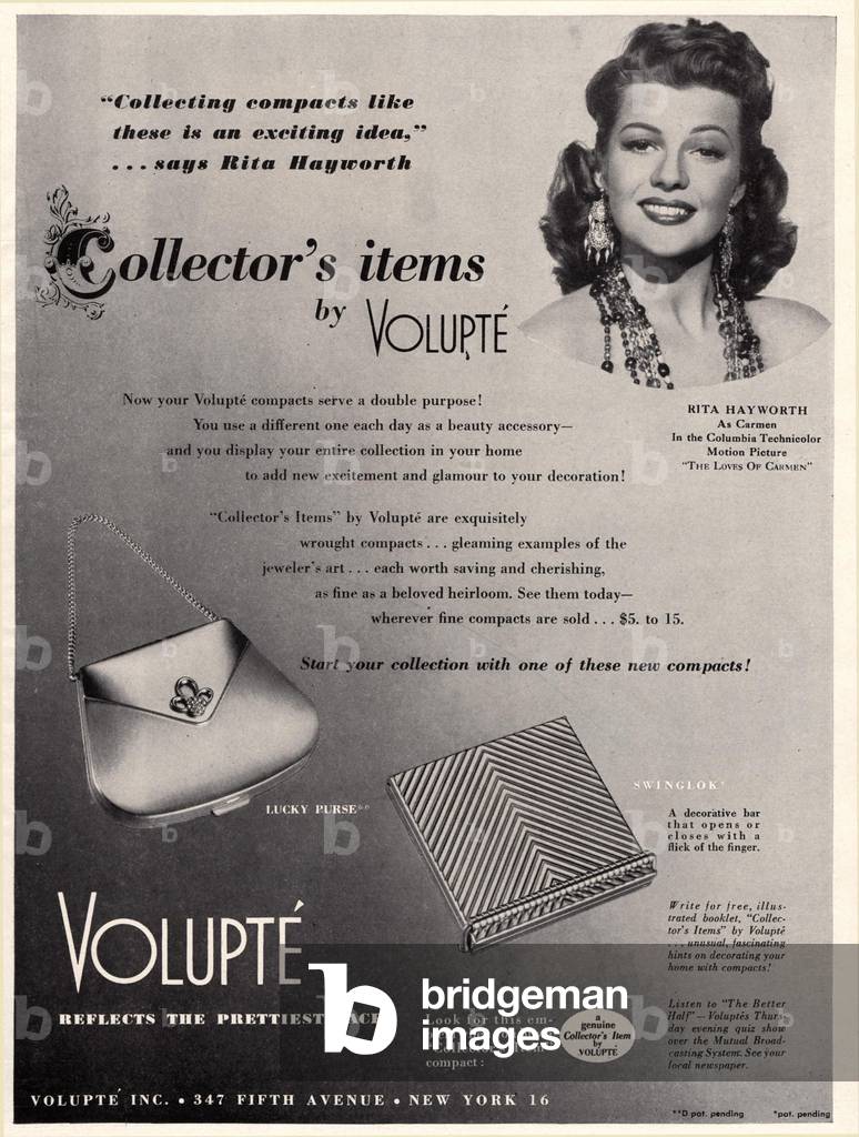 Volupte Magazine, advert, USA, 1940s (print)