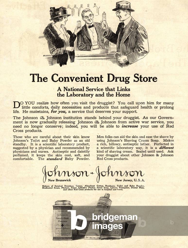 Johnson and Johnson Magazine, advert, USA, 1910s