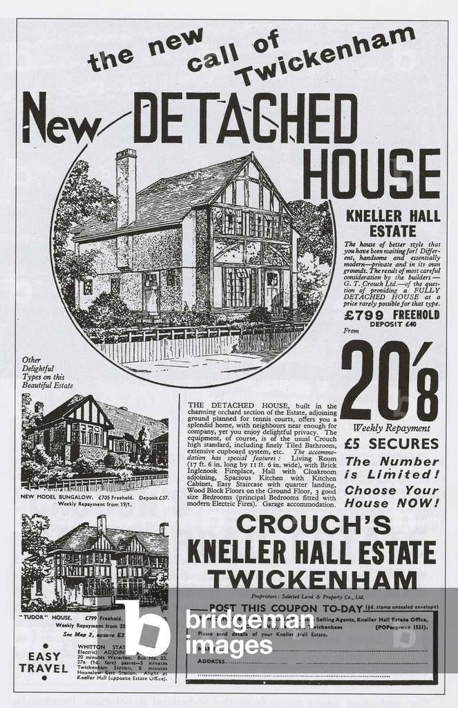 C T Crouch Houses Magazine, advert, UK, 1940s