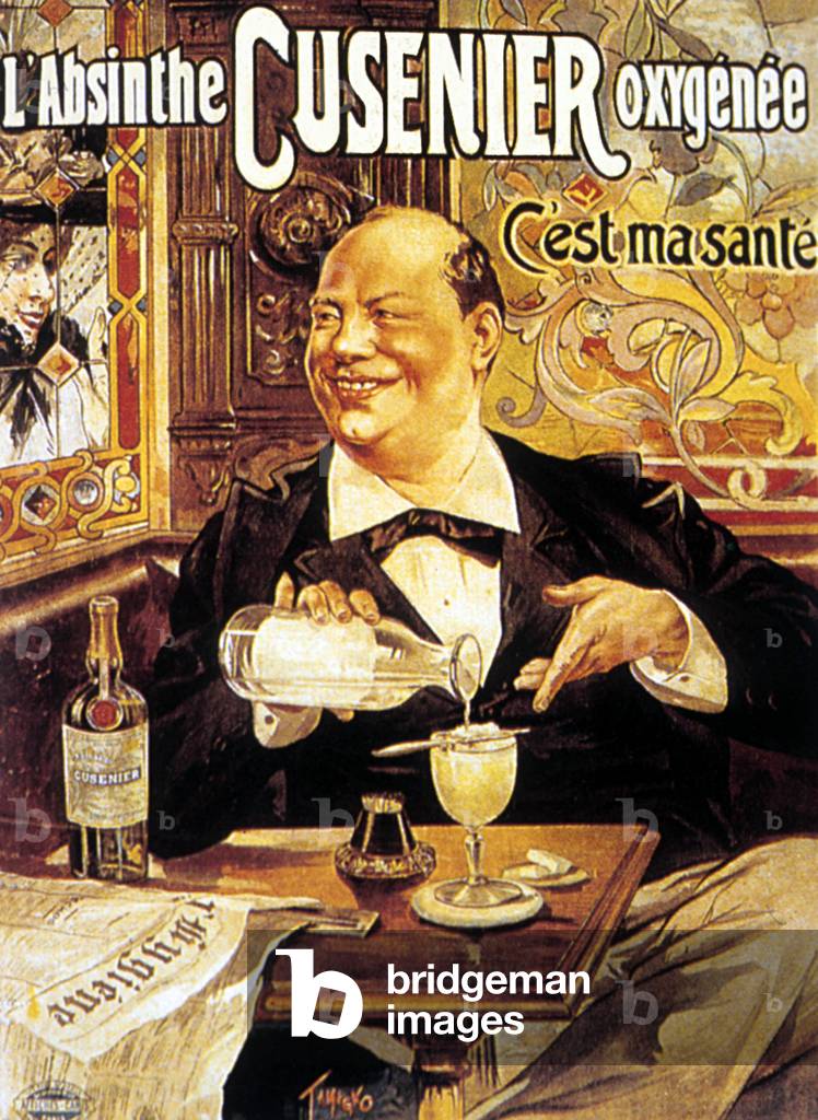 Advertising for absinthe Cusenier (poster)