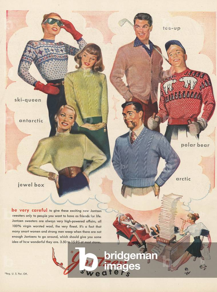 Jantzen Magazine, advert, USA, 1940s
