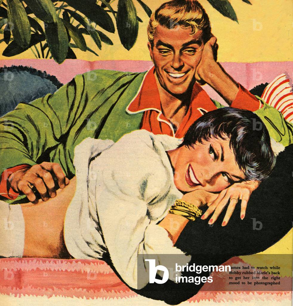 Romance Magazine Plate, UK, 1950s