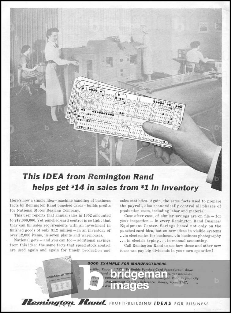 Remington Rand Magazine Advert, USA, 1940s