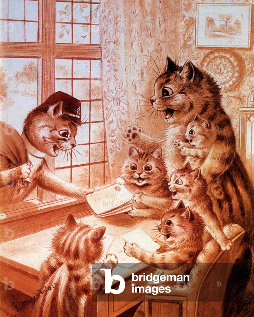 Cats Book Plate, UK, 1910s