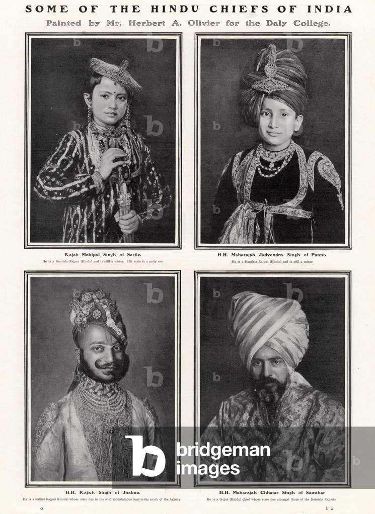 hindu chiefs, 1890s