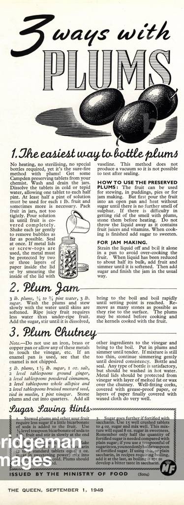 Ministry of Food, 1940s (print)