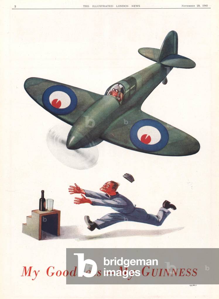 Guinness Magazine, advert, UK, 1940s