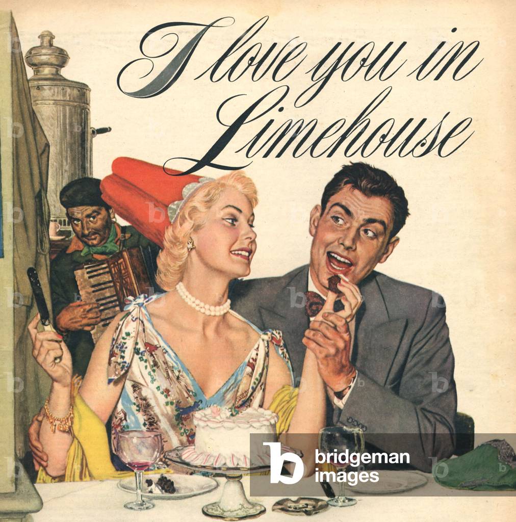 I Love you in LimeHouse, Magazine Plate, UK, 1950s