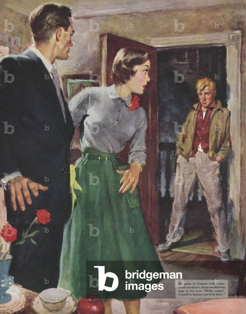 Arguing, Magazine Plate, USA, 1950s