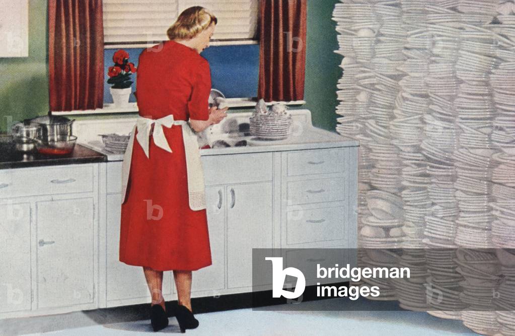 Washing Up Magazine, advert (detail), USA, 1951