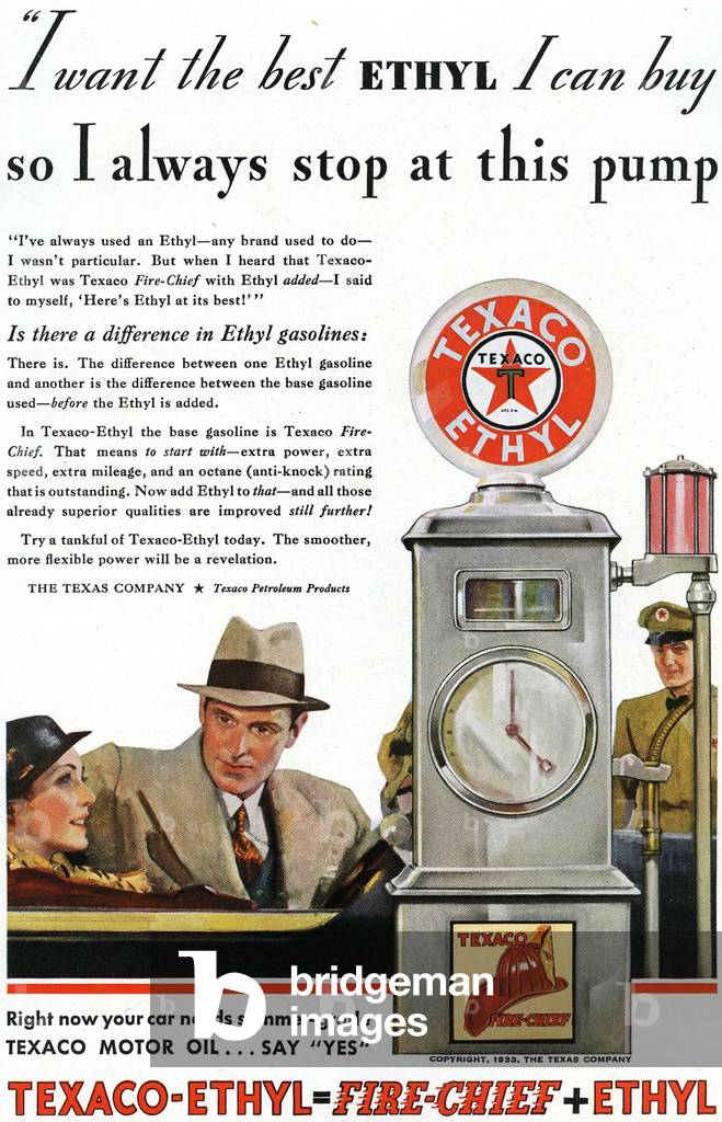 Texaco Magazine Advert, USA, 1930s