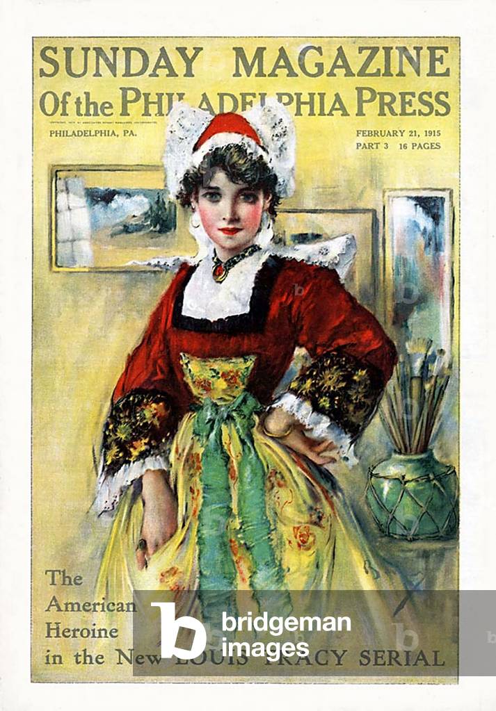 Philadelphia Press Magazine Cover, USA, 1910s