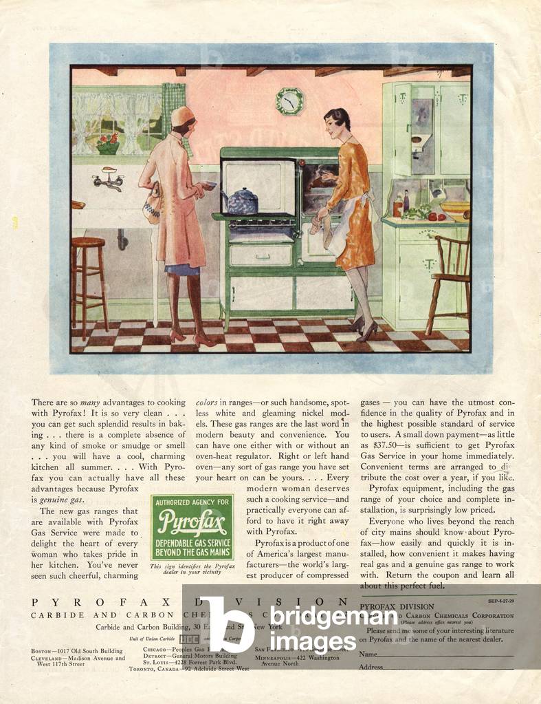 Pyrofax Magazine, advert, USA, 1920s