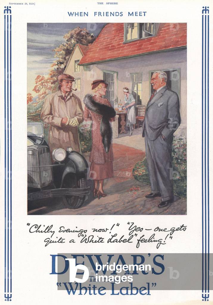 Dewar's Magazine, advert, UK, 1930s