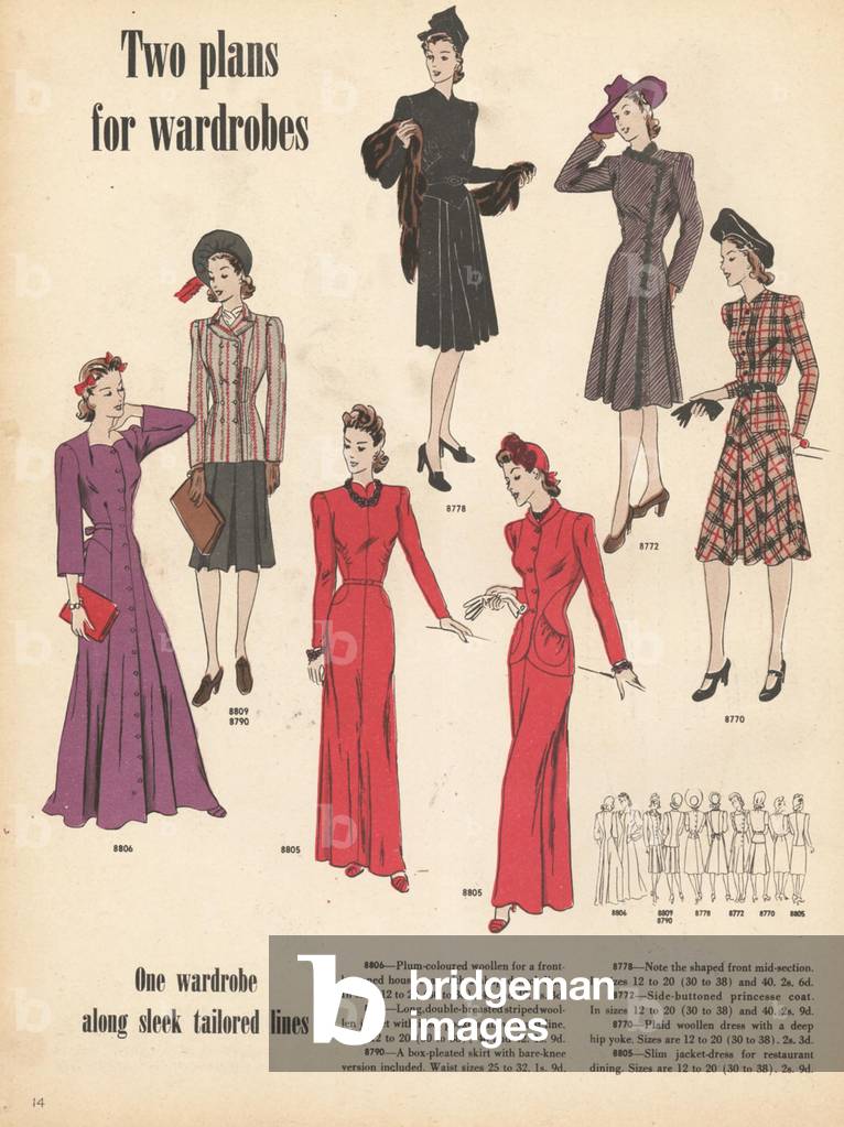 Vogue, Magazine Plate, UK, 1940s